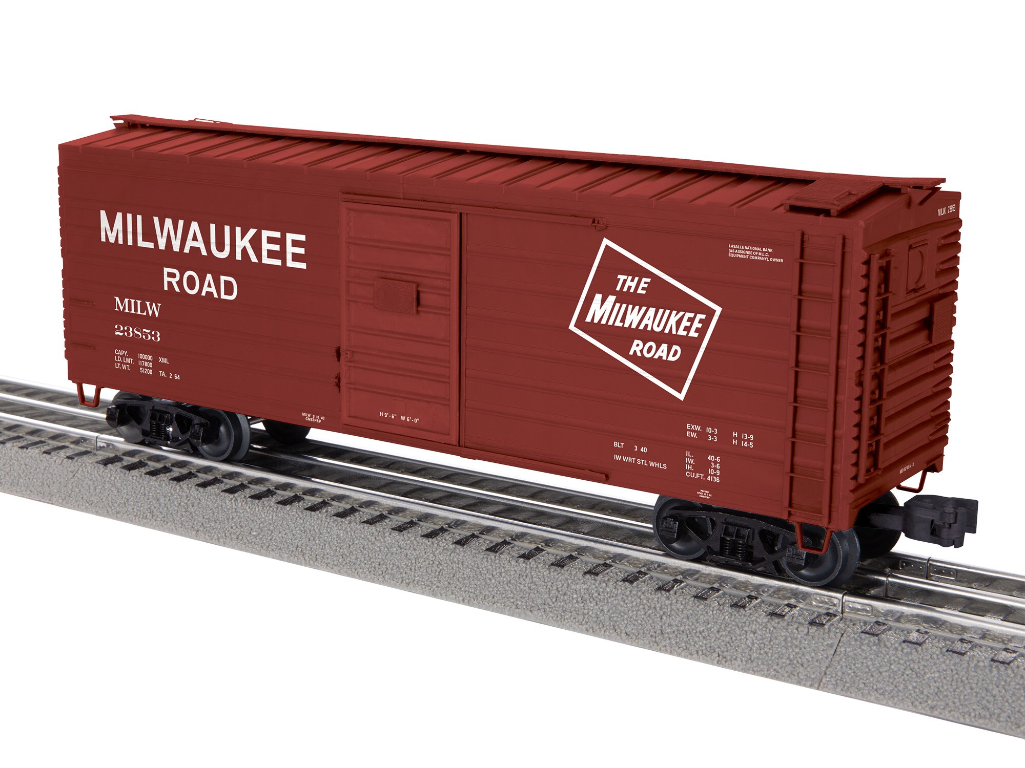 Milwaukee Road Rib-side Boxcar #23853 Milwaukee Road Rib-side Boxcar #23853
